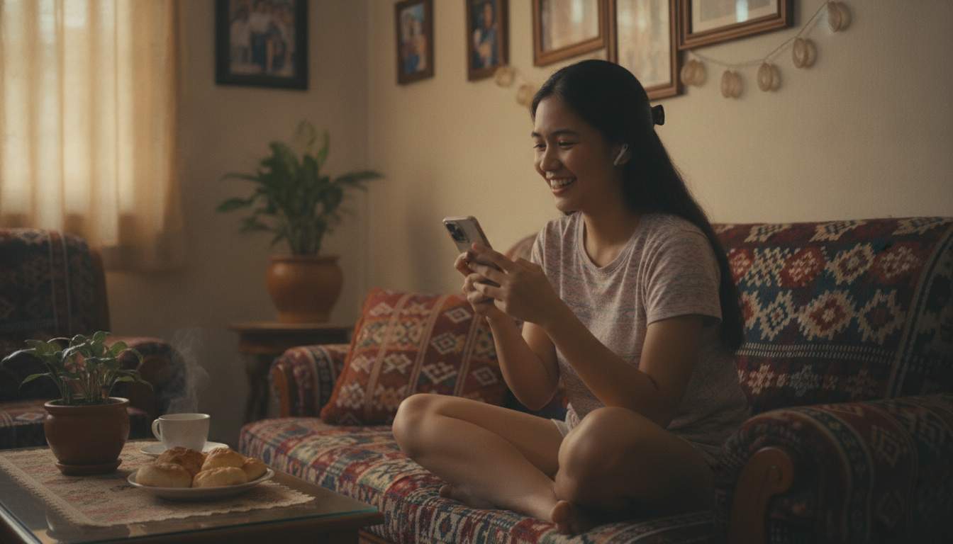 Filipina excited about daily casino bonuses